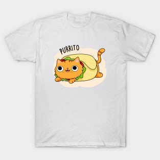 Purrito Cute Burrito Cat Pun T-Shirt